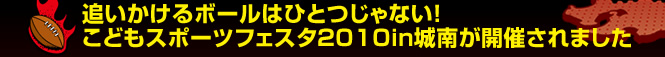 �ǂ�������{�[���͂ЂƂ���Ȃ��I���ǂ��X�|�[�c�t�F�X�^2010in��삪�J�Â���܂���